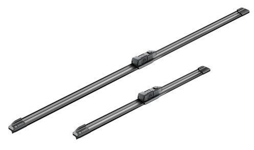 Set ștergătoare BOSCH AeroTwin A557S, 3 397 007 557, lungimi 400 mm și 700 mm, fără carcasă, compatibil cu vehicule cu volan pe stânga